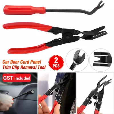 $31.99 • Buy Car Door Card Panel Trim Clip Removal Pliers Upholstery Removal Tool 2PCS