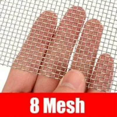 Metal Stainless-Steel 5/8/20/30/40 Mesh Woven Wire Filtration Screen Filter • $7.94