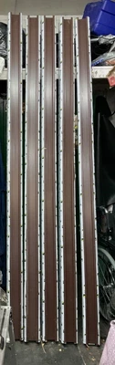 £49 • Buy 5 Garden Posts 8 Feet Long With Caps, SLOT 2.25”x1.0 “ Steel Center + Composite 