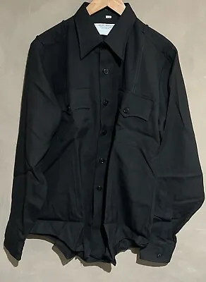US Merchant Marine Academy Black Dress Shirt Men KINGS POINT NY USMMA 16 36 • $24.99
