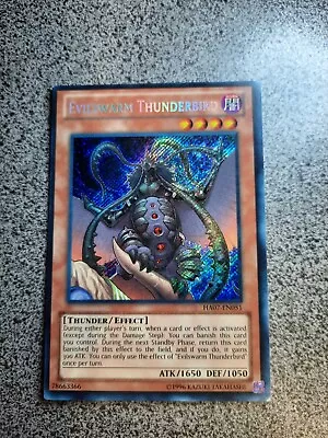 Evilswarm Thunderbird MISPRINT / SECRET RARE / UNLIMITED / NM / YU-GI-OH • $0.98