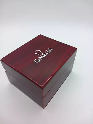 £25.99 • Buy OMEGA USED Watch Case Wooden Brown Box Pouch With Watch Cushion 