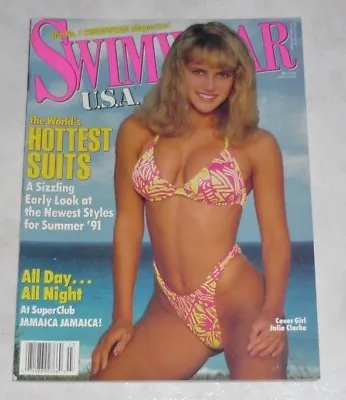 SWIMWEAR USA Magazine March 1991 Hi Grade! JULIE CLARKE Venus Swimsuits!  • $69.97