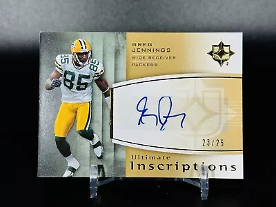 2007 Ultimate Collection Inscriptions Gold /25 Greg Jennings UI-GJ Auto SSP • $29.99