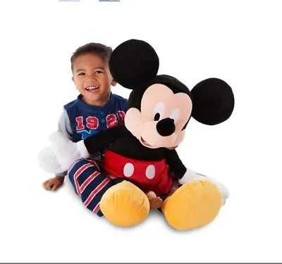 DISNEY MICKEY MOUSE LARGE PLUSH  NEW DISNEY AUTHENTIC 25 Inch New Retail: $ 22 • $29
