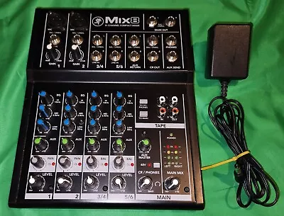 Mackie MIX8 8 Channel Compact Mixer W/Power  Cable Included • $20.50