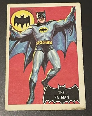 Rare Vintage A&BC 1966 Batman Pink Back Cigarette/Cum Card NO. 1 The Batman • £45