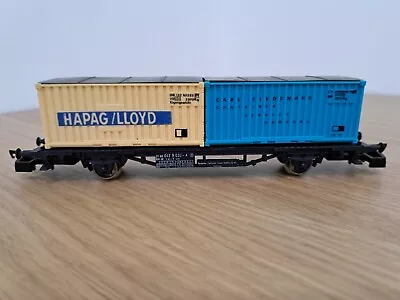 Lima OO Gauge Container Flat Hapag Lloyd & Carl Tiedeman  Containers - Unboxed • £8.50
