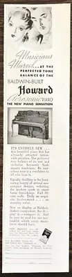 $5.65 • Buy 1936 Baldwin Built Howard Acrosonic Piano Print Ad Musicians Marvel