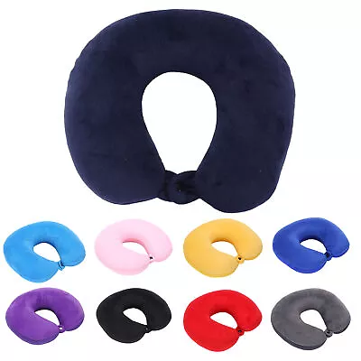 Memory Foam U-Shaped Travel Pillow Neck Support Head Rest Car Plane Soft Cushion • $8.97