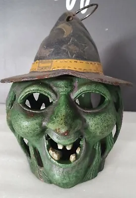 £600 • Buy Japanese Antique Halloween Witch Jack-O-Lantern Cast Iron