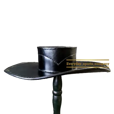 Medieval Celtic Renaissance LARP Pirate Hat - Leather Musketeer Hat • $99.90