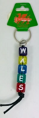 £2.50 • Buy Wales Cymru BEADED Keyring Souvenir SHOP CLEARANCE ( ITEM 21)