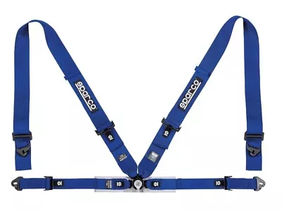 Sparco 4 Point Harness - Road / Track / Race / Competition - Blue- FIA Approved  • £124.95