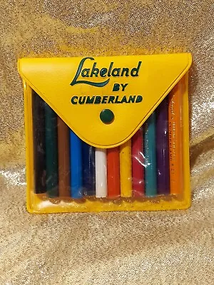 Vintage Lakeland By Cumberland Colouring Pencils Half Size Wallet Pouch Case • £10.85
