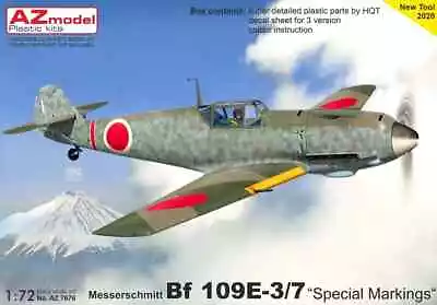 1/72 WW2 Fighter : Messerschmitt Bf-109E-3/7 [Japan +2] #7676 : AZ MODELS • $16.05