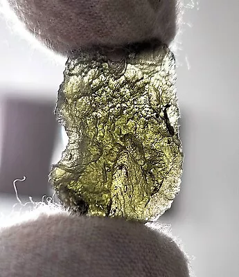 ORIGINAL Raw Moldavite Czech Republic Tektite From Meteorite Impact 10.90 Ct • $72