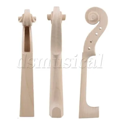 Hand Carved Maple Wood Violin Neck For 4/4 Full Size Violin Parts • $11.89