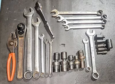 Snap-On Mac Matco Tool Lot. 25-pc Mixed! Ratchets Wrenches Sockets And More. • $200