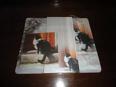 Advocate Art Black & White Cat Coaster Notepad Mouse Pad Sheets Set • $178.88