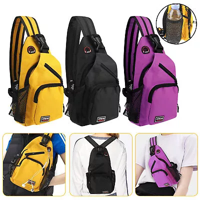 Women Outdoor Chest Pack Sport Shoulder Sling Backpack Crossbody Bag Waterproof • $12.98
