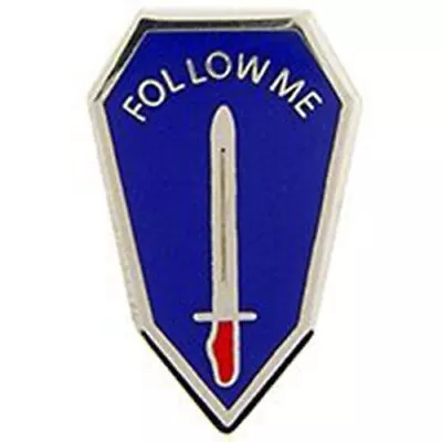 Army Infantry School Follow Me Military Emblem Lapel Hat Pin Official Licensed • $10.99