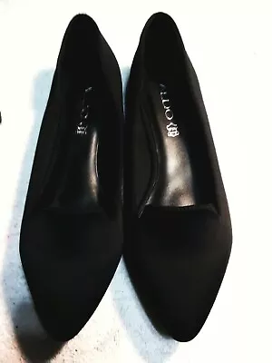 ALDO Women's Slip On Nylon Flats Shoes Pointed Toe Black Size 7 NEW W/o Box • $28.71