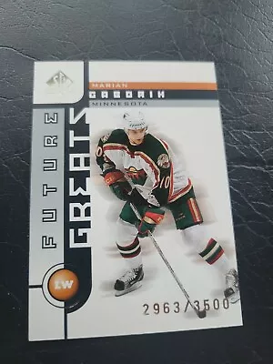 2001-02 SP Authentic Future Greats MARIAN GABORIK #123 /3500 Wild • $2.33