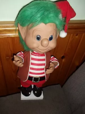 Vintage Motionette Animated Elf/ Santa Helper Troll Telco Christmas Decor 22  • $124.99