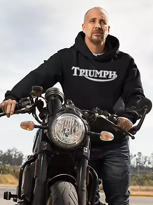 TRIUMPH MOTORCYCLES Dirt Bike Motocross   Heavy Blend™ Sweatshirt HOODED/ • $38.67