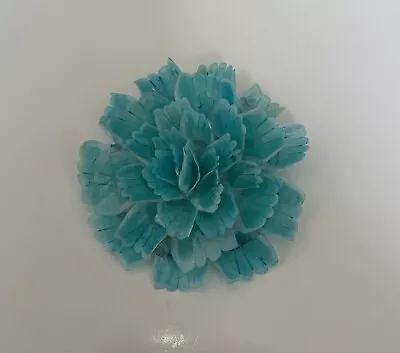 Vintage Unique Rare Real Fish Scale Flower Brooch Pin Bahamas • $22