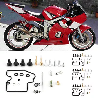 2000 Yzf R1 Carb Kit Rebuild Kits Powersports Carburetors 4Sets Motorcycle Carb • $30.93