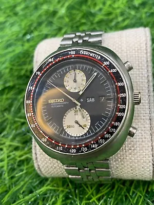 C1976 Vintage Seiko 6138-0011 Ufo Watch Chronograph Automatic W/box Super Rare • $1020