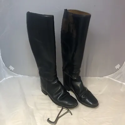 £79.99 • Buy Vintage Hawkins Leather Riding Boots 3920 Size 5.5  7946 With Metal Boot Puller