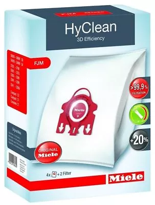 Miele Genuine Fjm Hyclean 3d Efficiency Vacuum Bags 1 Boxes+filters s4000-6000 • $19.90