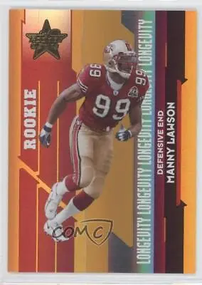 2006 Leaf Rookies & Stars Longevity Parallel Gold /25 Manny Lawson Rookie RC • $14.63