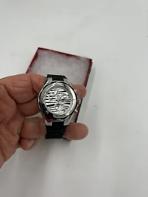 Women’s Michele Tahitian Zebra Print Jelly Bean Watch 40mm • $245