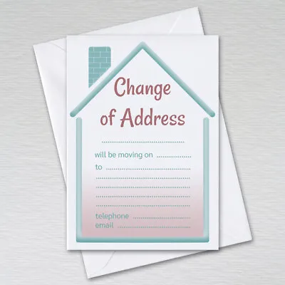 Change Of Address Cards Moving House New Home A6 Postcards Packs With Envelopes • £4.40