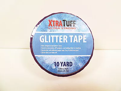 Glitter Tape XtraTuff Duct Self Adhesive Easy Stick & Peel 10 Yard Rolls Crafts • $7.99