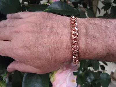 Men's 9 Inch Solid Copper Bracelet CB646G  - 5/16 Of An Inch Wide.   • $34