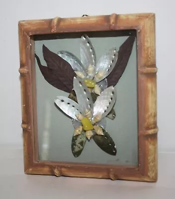 Abalone Shell Flowers Framed Wall Picture 6 X7  • $9.99