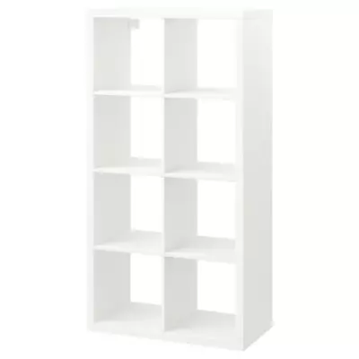 IKEA KALLAX 2 X 4 Shelving Unit ~ White ~ VGC • £15