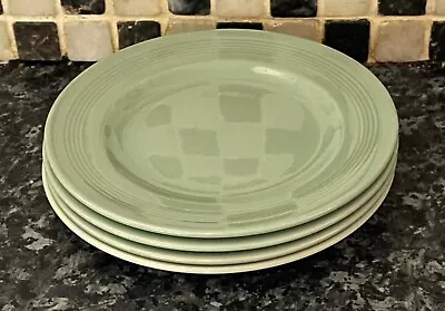 4x 1940s-50s Woods Ware Beryl Green 5.5  Side Plates Salad Plates By Wood & Sons • £20