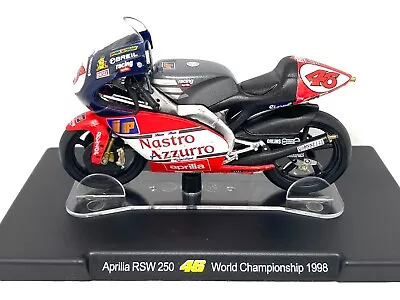 1:18 Scale Valentino Rossi Model Aprilia RSW 250 GP Bike 1998 VR46 Model Bike • £13.49