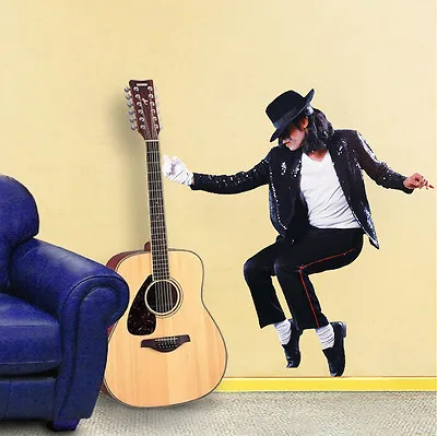 Michael Jackson Wall Decal MUral Famous Person Singer Wall Vinyl Dance Art S14 • $99