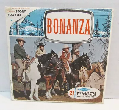 Bonanza 1964 Tv Western View-master Packet B 471 Vintage 3 Reels & Booklet  • $14.99