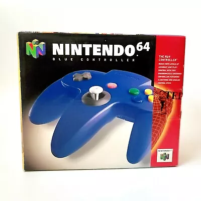 Authentic Nintendo 64 Blue Controller Empty Box Only No Inserts Great Condition • $49.99