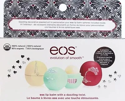 EOS Decorative Stickers Holiday Lip Balm Gift Set Limited Vanilla Bean Free Gift • $14.95