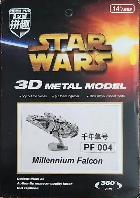 Star Wars Millennium Falcon Laser Cut 3D Metal Model Kit • $7.49