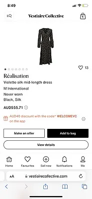 Realisation Par Spot Wrap Dress - Size L • $150